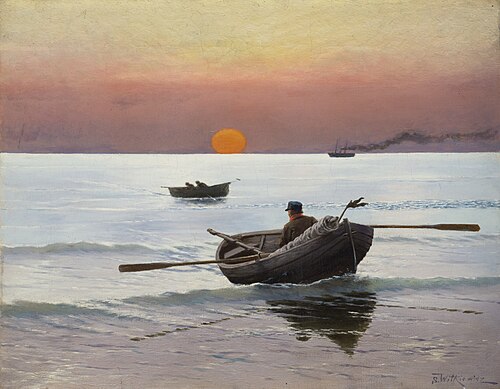 Sunset on the Sea, , Stanisław Witkiewicz