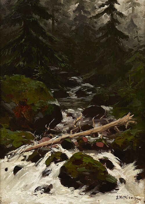 Stream in the Forest, 1894, Stanisław Witkiewicz