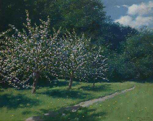Apple-Trees in Bloom, 1899, Stanisław Witkiewicz