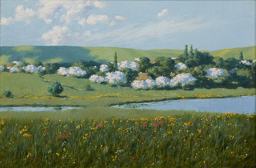 Spring Landscape with a Pond, 1902, Stanisław Witkiewicz