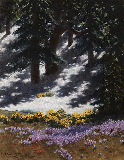 Crocuses and Marsh-Marigolds, 1907, Stanisław Witkiewicz