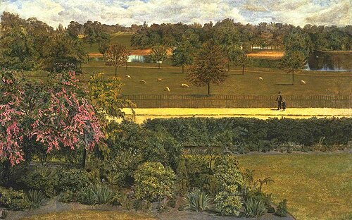 May, in the Regent’s Park, 1851, Charles Allston Collins