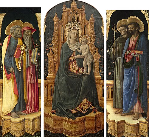 triptych of Saint Moses, , Giovanni d'Alemagna