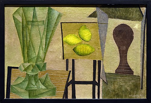 Still life with green vase, 1944, Mikuláš Medek