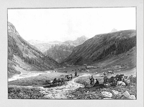 Seidelwinkel in der Rauris, 1818, Thomas Ender
