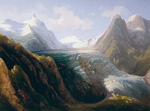 The Grossglockner with the Pasterze Glacier, 1830, Thomas Ender