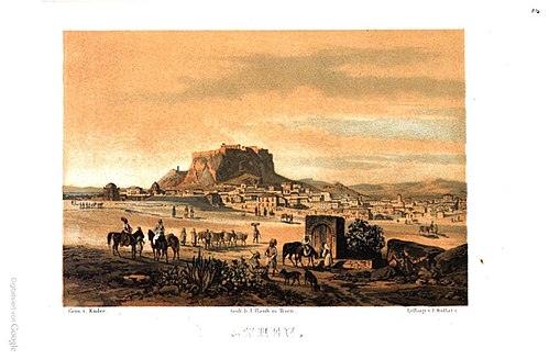 View of Athens, 1853, Thomas Ender