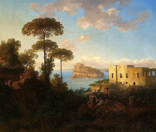 Ischian landscape., 1832, Thomas Ender