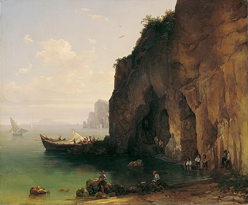 Küste von Sorrent, 1829, Thomas Ender