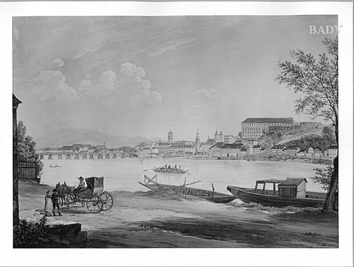 Ansicht von Linz, 1823, Jakob Alt