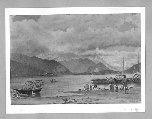 Am Lago Maggiore, 1847, Jakob Alt