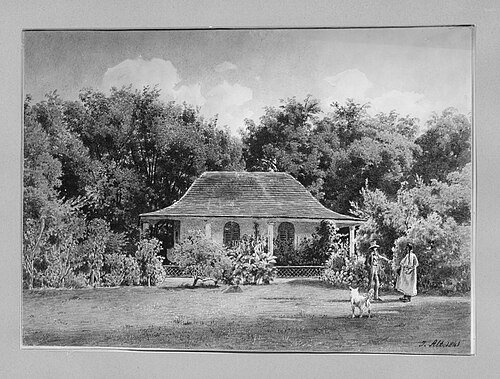 Schlösschen im Ladauyagarten, 1841, Jakob Alt
