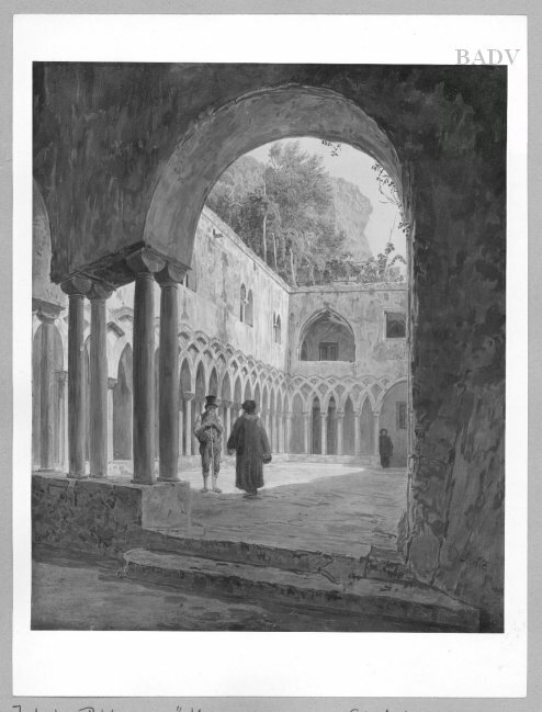 Gothic cloister, 1823, Jakob Alt