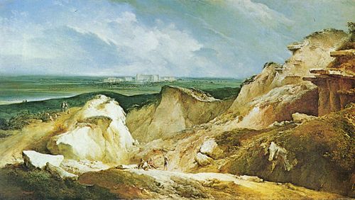 Landscape with View of Schloss Hof Palace, 1774, Johann Christian Brand