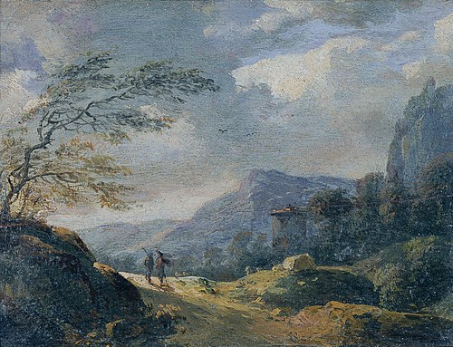 Kleine Gebirgslandschaft, 1775, Johann Christian Brand