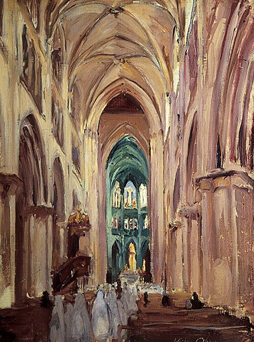 Interior of a Cathedral, 1914, Milly Childers