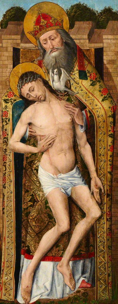Weston Triptych (Christ) (triptych, right wing, outside), , Rogier van der Weyden