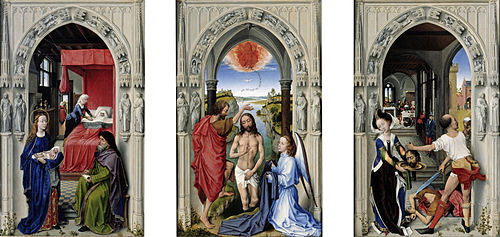 retable de saint Jean-Baptiste, 1455, Rogier van der Weyden