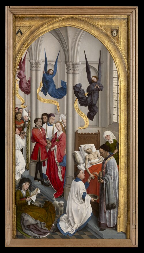 The Seven Sacraments (right panel), 1440, Rogier van der Weyden