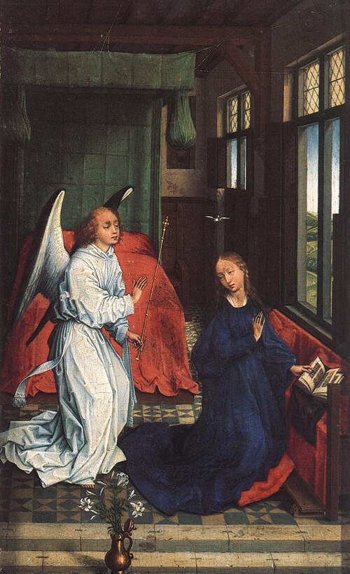 L'Annonciation, 1450, Rogier van der Weyden