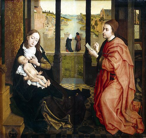 St Luke Drawing the Virgin, 1440, Rogier van der Weyden