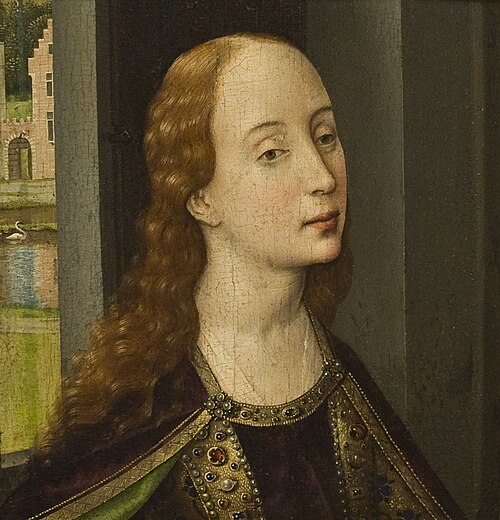 Bust of the Catherine (?), 1435, Rogier van der Weyden