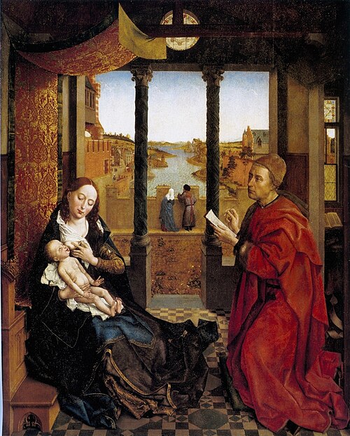 Saint Luc dessinant la Vierge, 1490, Rogier van der Weyden