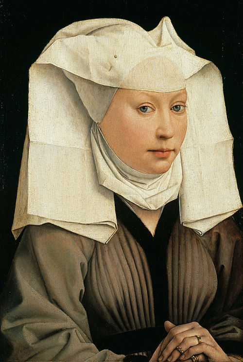 Portrait of a Young woman with a Winged Bonnet, 1440, Rogier van der Weyden