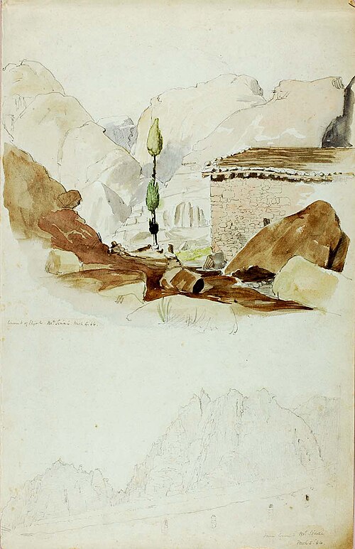 Convent of Elijah, Mt. Sinai, 1844, Miner Kilbourne Kellogg