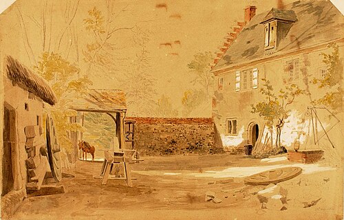 Ancient Abbey of St. Valery, France, 1862, Miner Kilbourne Kellogg