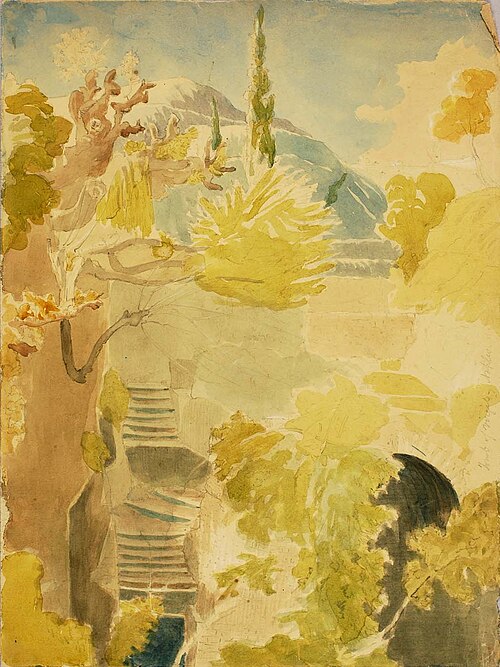Tomb of Virgil, Naples, 1851, Miner Kilbourne Kellogg
