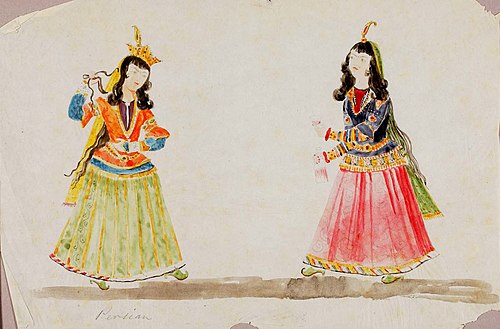 Persian Women, 1851, Miner Kilbourne Kellogg