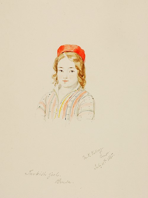 Turkish Girl, Brusa, 1845, Miner Kilbourne Kellogg