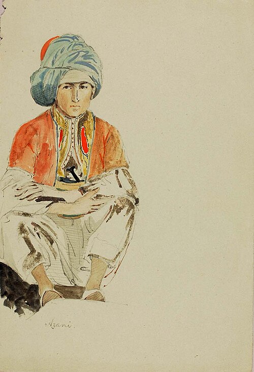 Man, Azani, 1851, Miner Kilbourne Kellogg