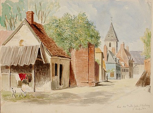 Rue du Puits Sale, St. Valery, 1862, Miner Kilbourne Kellogg