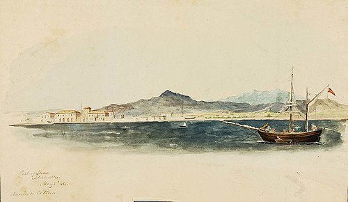 Port of Larnaca, 1844, Miner Kilbourne Kellogg
