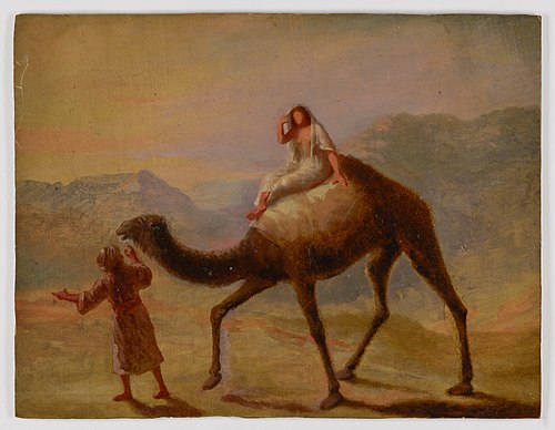 Man with Woman on Camel, , Miner Kilbourne Kellogg