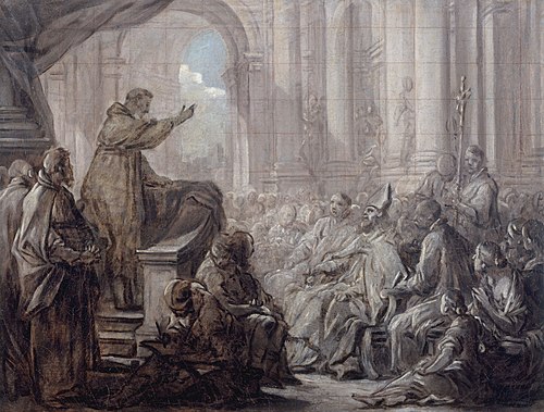 La prédication de saint Augustin devant Valère, 1755, Charles André van Loo