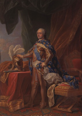 Portrait de Louis XV en armure, 1751, Charles André van Loo