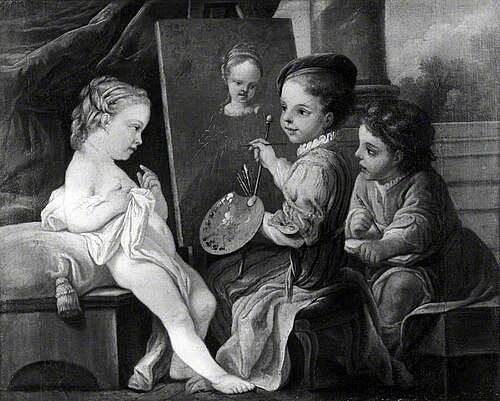 An Allegory of Painting, , Charles André van Loo