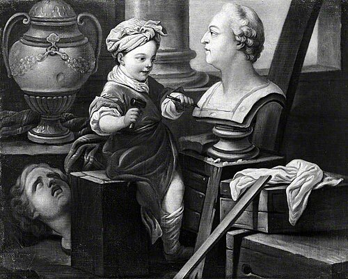 An Allegory of Sculpture, , Charles André van Loo