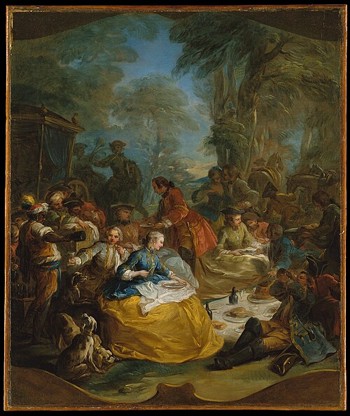 The Hunt Breakfast, 1737, Charles André van Loo