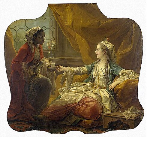 Sultan's Wife Drinking Coffee, 1755, Charles André van Loo