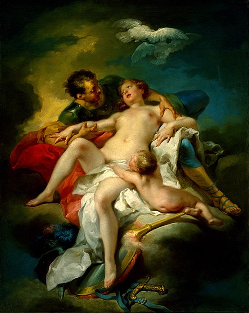 Mars and Venus, , Charles André van Loo