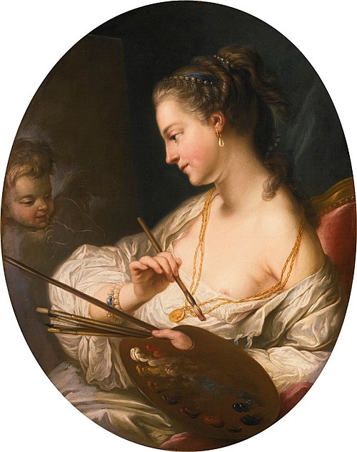 Allegory of Painting, , Charles André van Loo