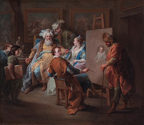 Le Grand Seigneur qui fait peindre sa Maîtresse, 1737, Charles André van Loo
