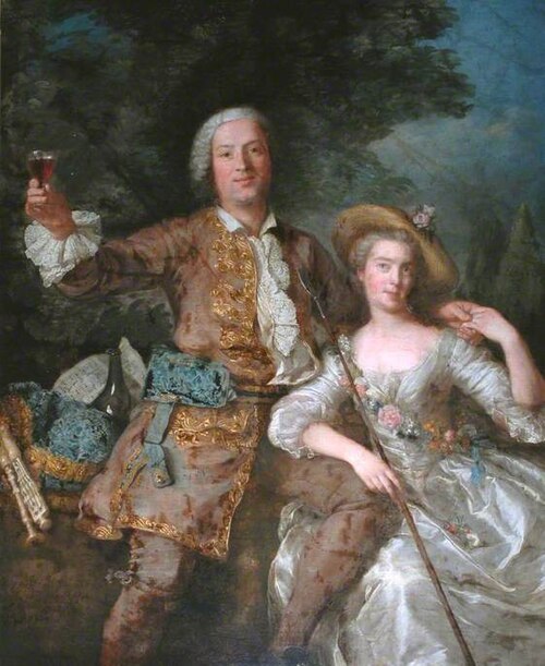 Lady and Gentleman as Shepherd and Shepherdess, , Charles André van Loo