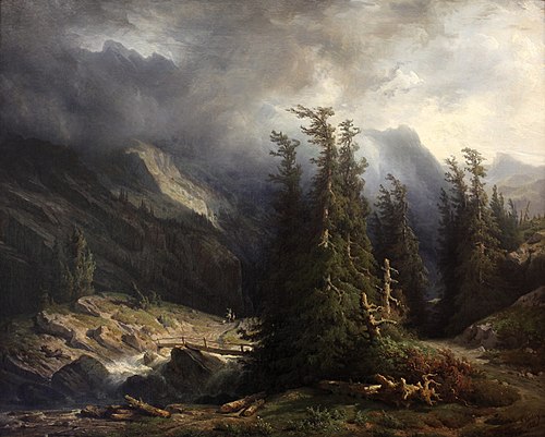 Path from Grimsel to Handeck, 1855, François Diday