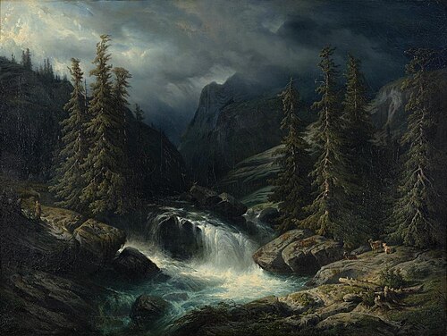 L'Aar à la Handeck, 1854, François Diday