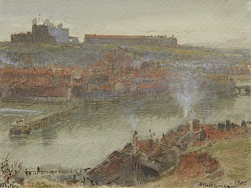 View of Whitby, 1905, Albert Goodwin